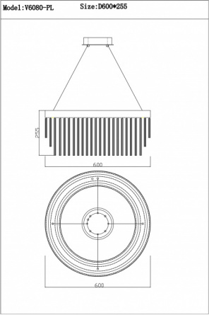Подвесная люстра Briol V6080-PL фото 2